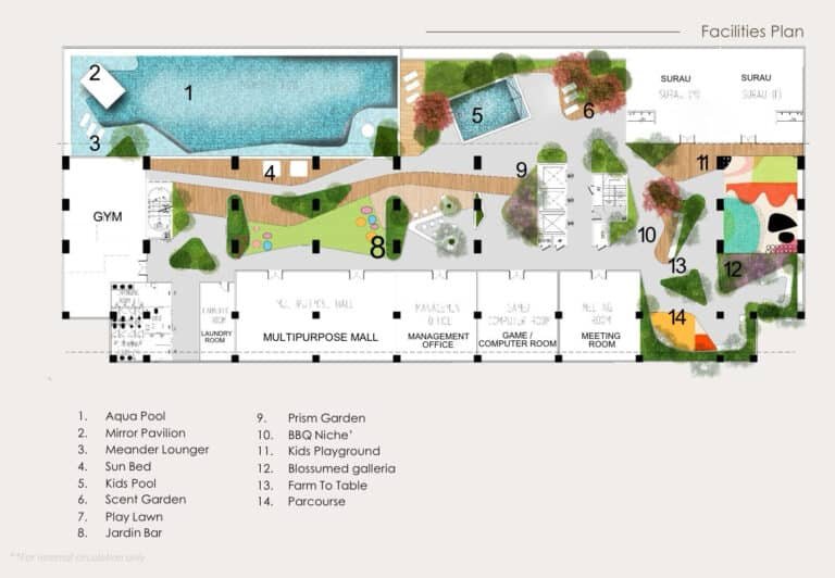 Residensi Wilayah Sentul Facilities Plan 850sf Rm300,000