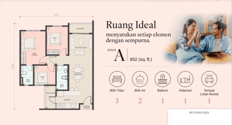 Residensi Kirana Salak South Rumawip Salak Selatan RM299,990 Floor Plan