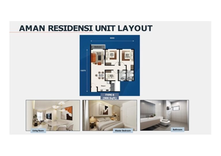 Rumah Selangorku Bandar Bukit Raja Freehold 280K Layout Plan